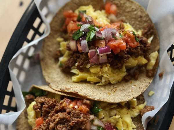 Breakfast taco platter